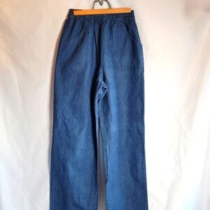 Vintage Sears Retro 70's Pullon Elastic Waist Jeans Pants Size Vintage 16 Read